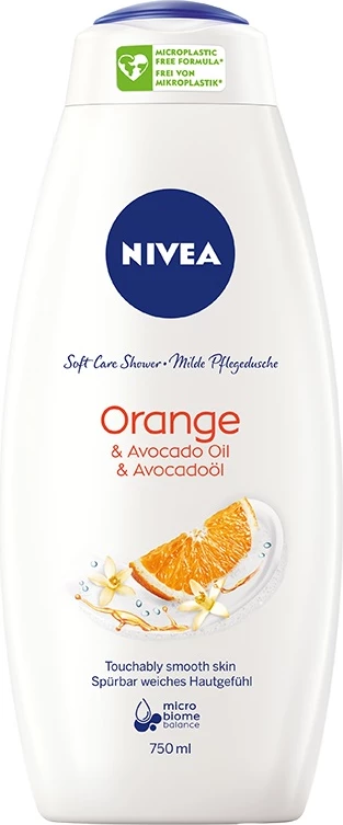 Xhel për dush për femra Nivea Orange & Avocado Oil Care 750ml