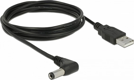 Kabllo energjie USB DeLOCK 85588, USB-A në DC 5V, 1.5 m, e zezë