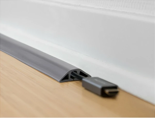 Kanal kabllosh DeLOCK, 50 x 13 mm, 1.5 m, vetëngjitës, PVC, gri