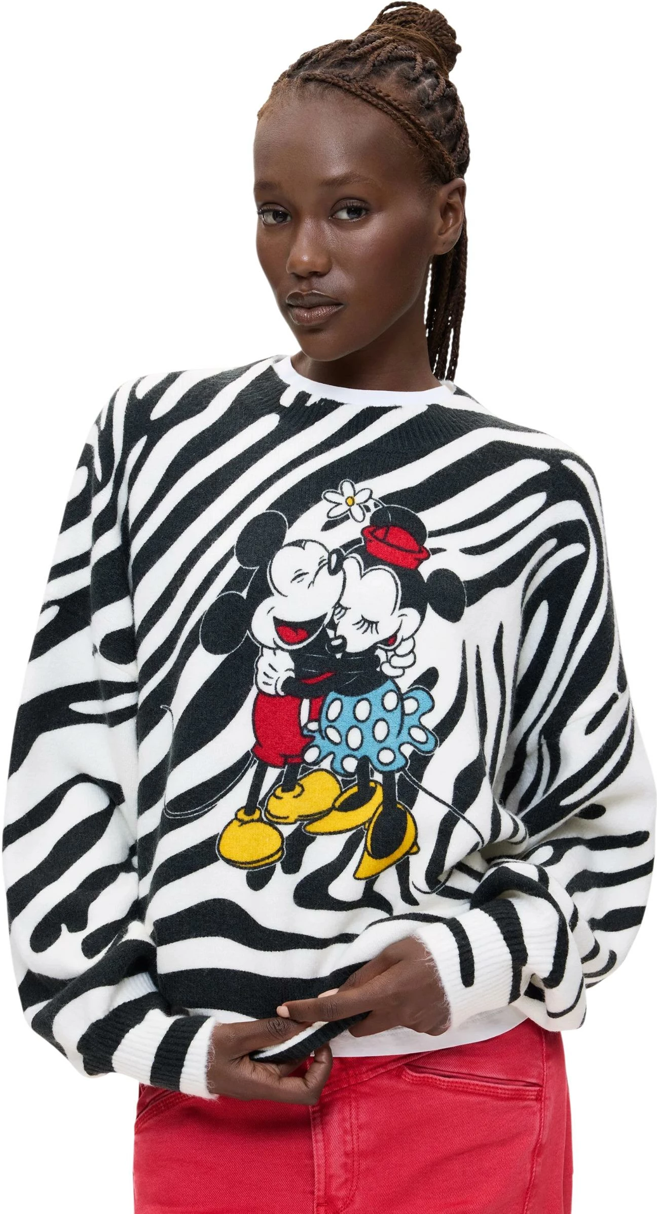 Xhemper për femra Desigual 26WWJF48, i bardhë