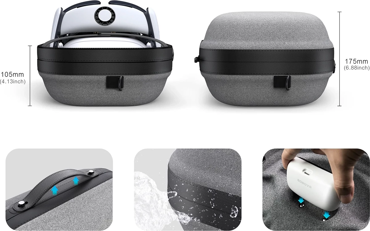 Kuti transportuese BoboVR C3 për Meta Quest 3/3S, gri