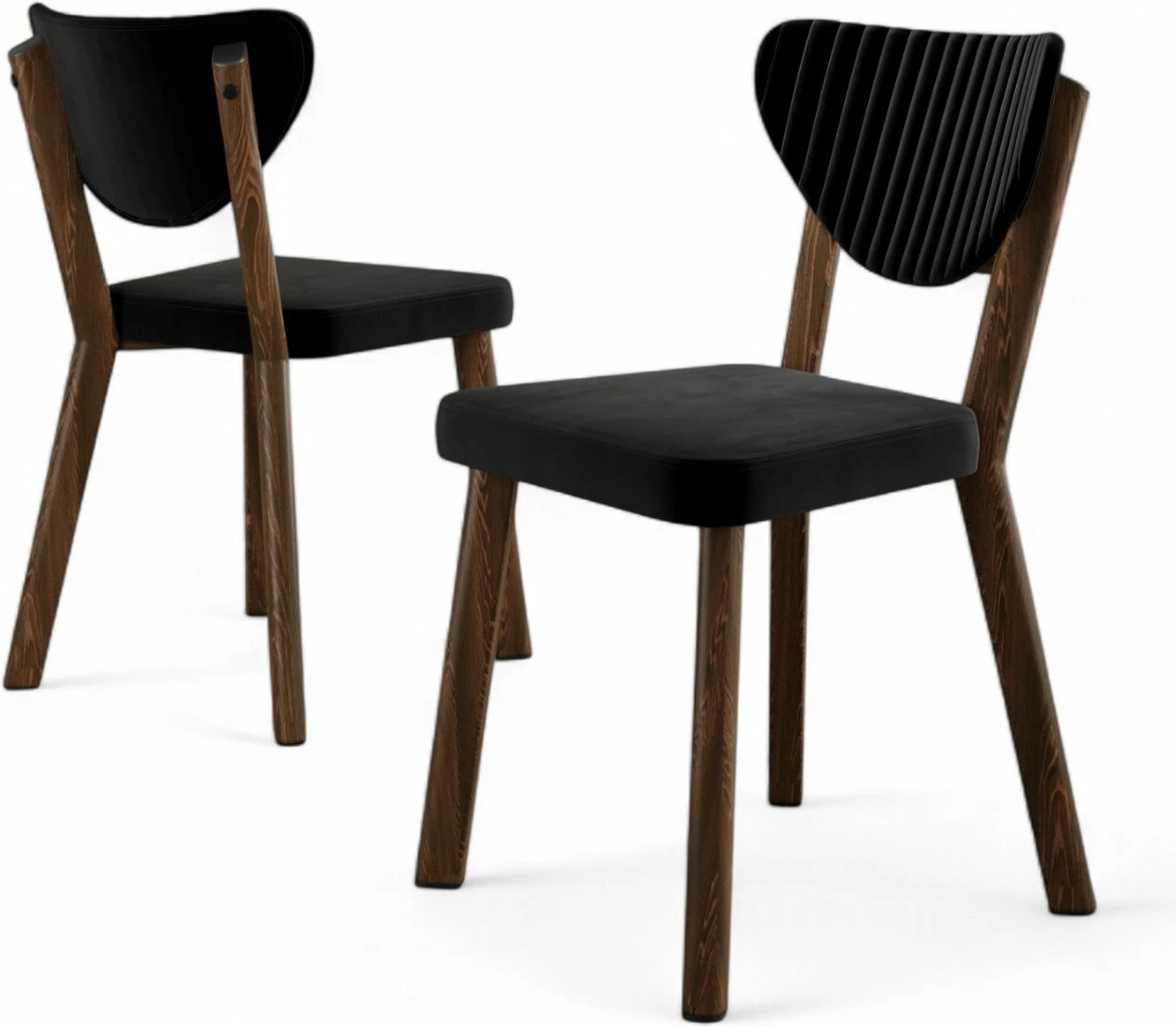 Set karrigesh (4 copë) Hanah Home, Arfe, e zezë, kafe