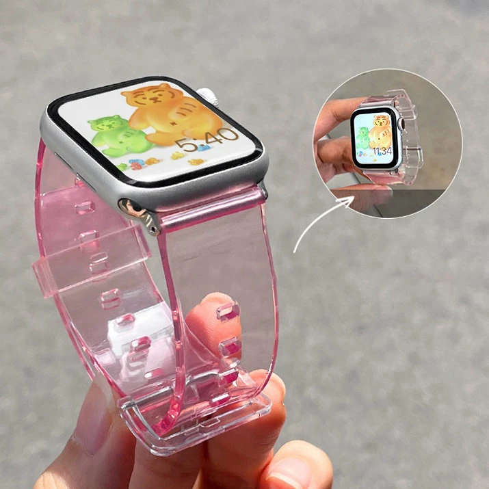 Rrip silikoni Hurtel për Apple Watch 2/3/4/5/6/SE 42/44mm, i kuq