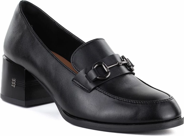 Këpucë lëkure për femra Vinceza 18116, të zeza