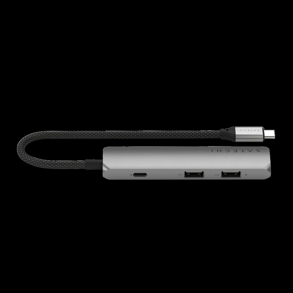 Satechi 4-in-1 USB-C Slim Multiport Adapter 4K - Space Grey