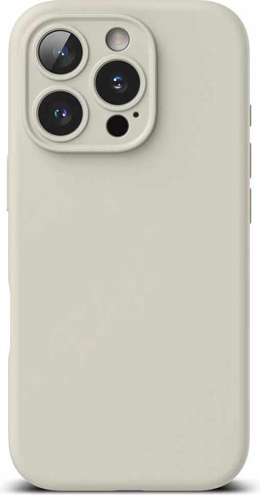Mbështjellës Ringke Silicone MagSafe për iPhone 16 Pro, Bezhe