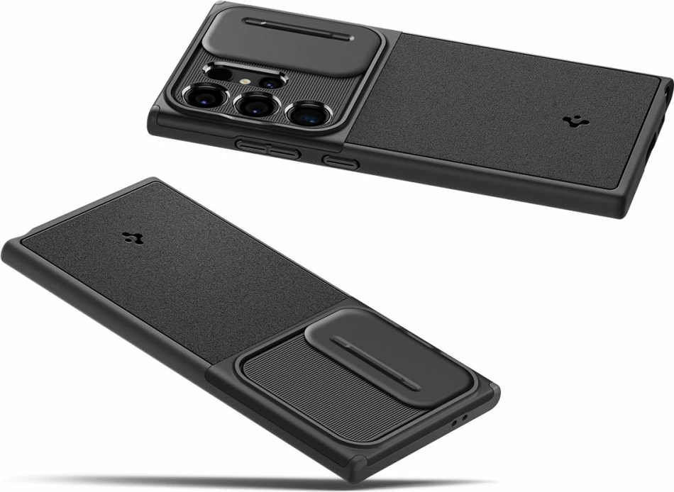 Mbështjellës Spigen Optik Armor për Samsung Galaxy S24 Ultra, i zi