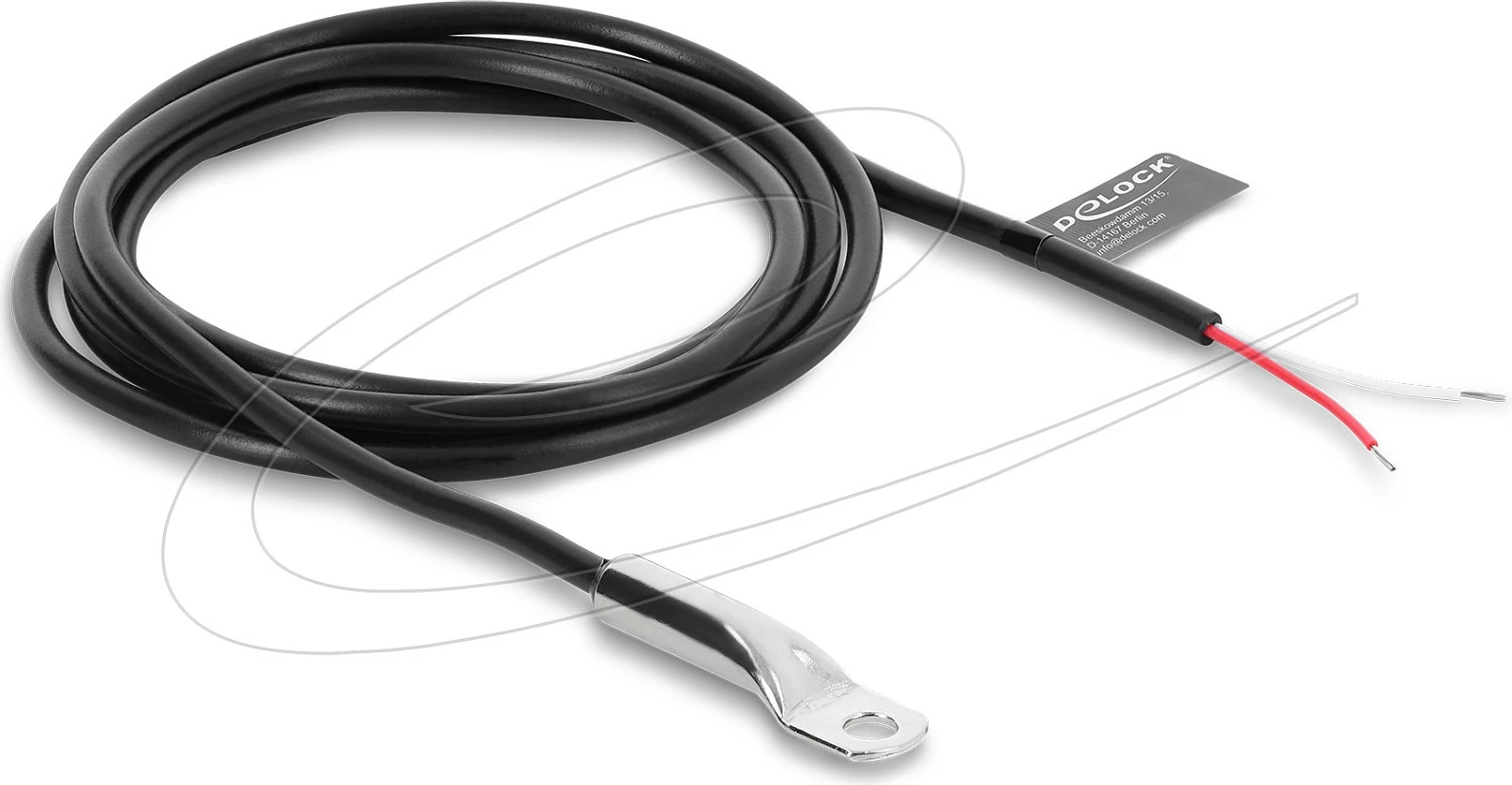 Kabllo sensori temperature DeLOCK M4 B25/85 3977K, 1 m, me skaje të hapura, e zezë