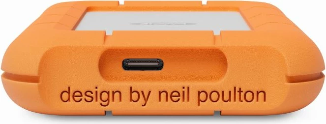 SSD ekstern LaCie Rugged Mini STMF1000400 1TB USB-C (USB 3.2 Gen 2x2) deri 2000MB/s, portokalli, me kabllo USB-C