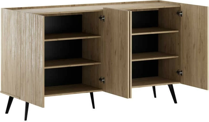 Konsolë Hanah Home, Kns-740-Ff-2, ngjyrë lisi