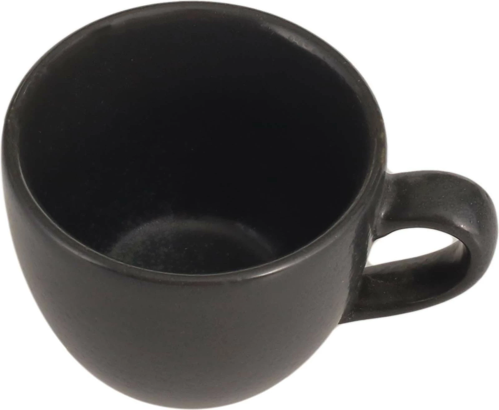 Filxhan espresso Porland Seasons Coal 80 ml, porcelan, i zi, set 6 copë
