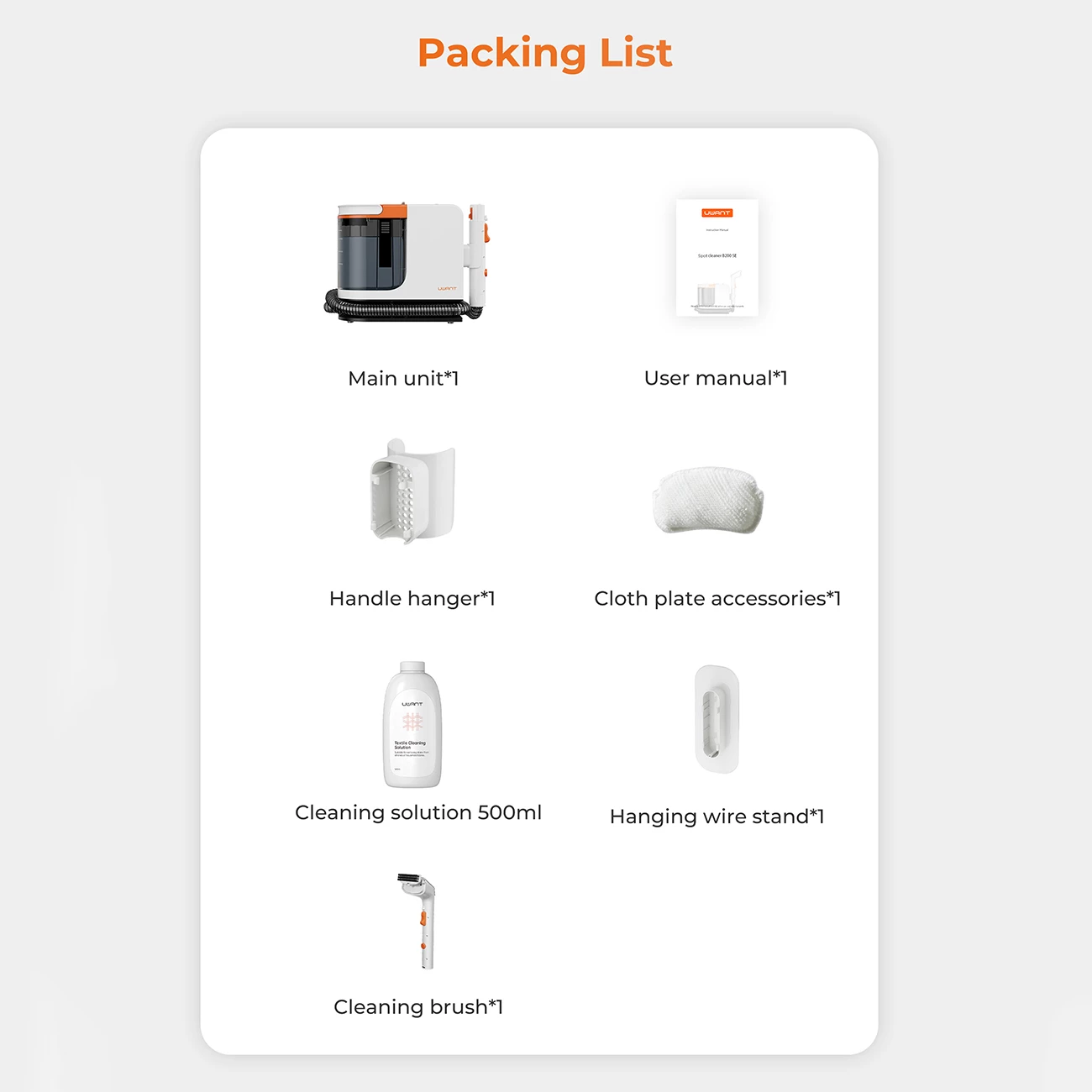 Pastrues me vakum dhe larje UWANT B200-SE, 12000Pa, 450W, i bardhë