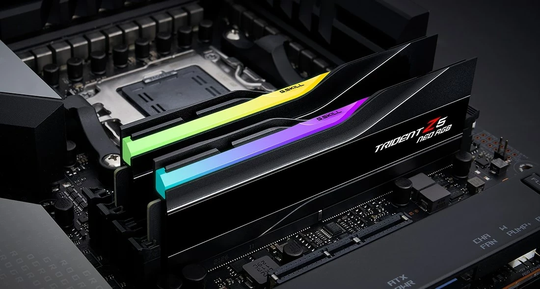 RAM Memorje G.SKILL Trident Z5 Neo RGB, 96 GB (2x48 GB), DDR5, 6000 MT/s, me ndriçim RGB