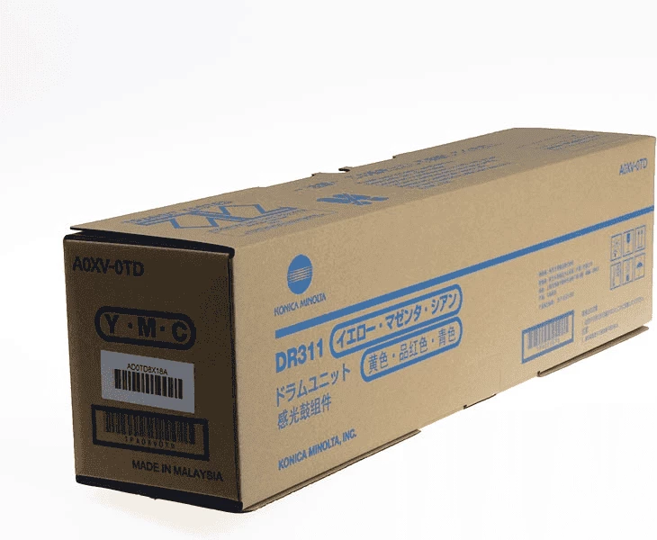 Njësi drum printeri, Konica Minolta, DR311C A0XV0TD, deri 75,000 faqe, standard, Cyan/Magenta/Yellow