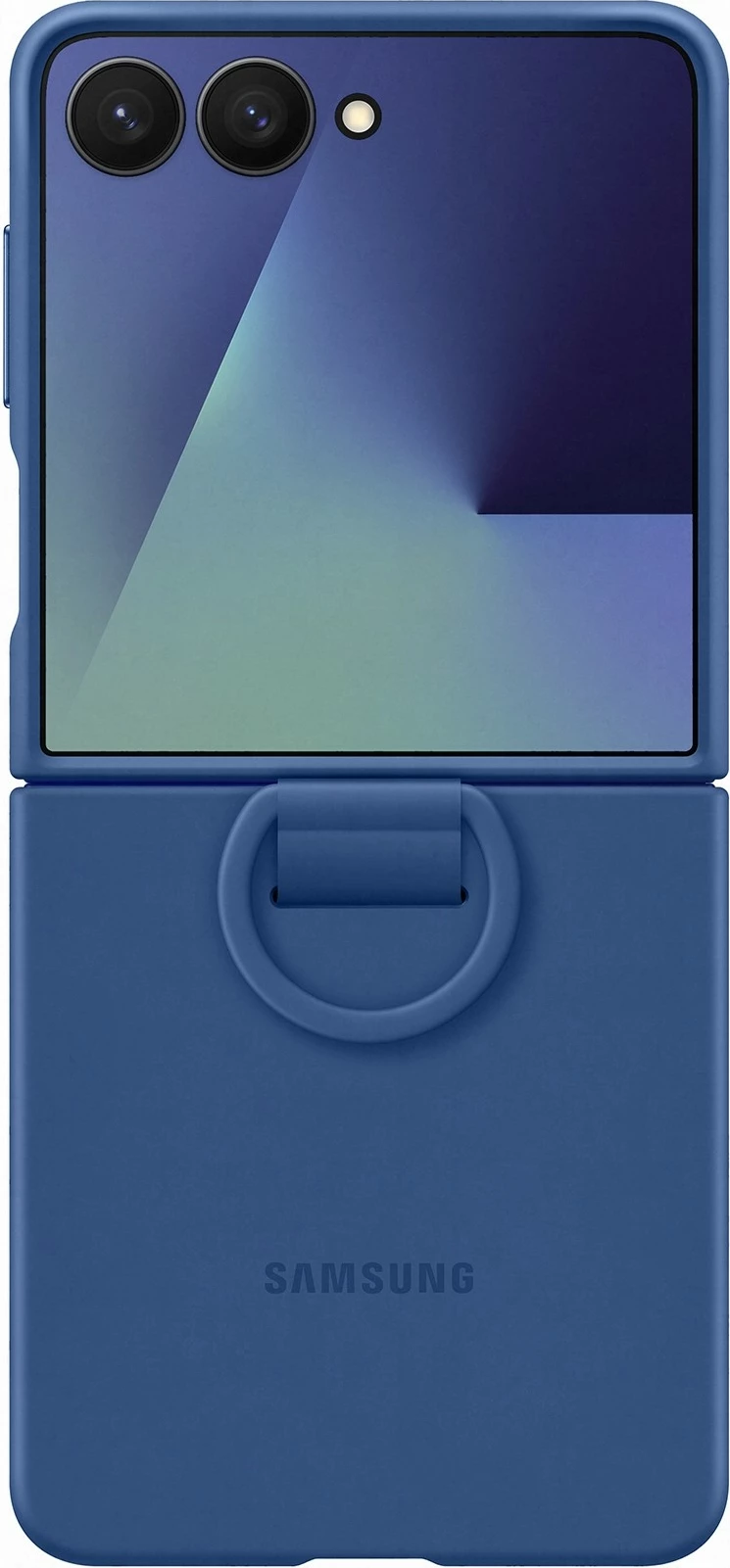 Mbështjellës Samsung Ring Case për Galaxy Flip7, silikon, navy