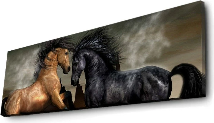 Pikturë dekorative në kanavacë me drita LED, shumëngjyrëshe, 30x90cm, 3090İACT-45