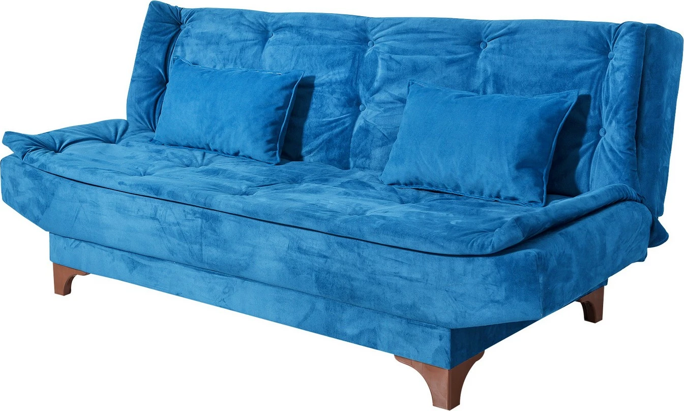 Divan-krevat 3 vendësh Atelier del Sofa, Kelebek, ngjyrë e kaltër
