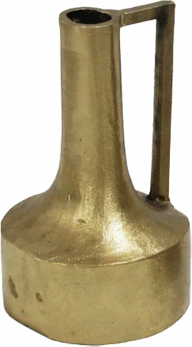 Vazo Bottiglia, alumin, ngjyrë ari antik, 17x15x26 cm