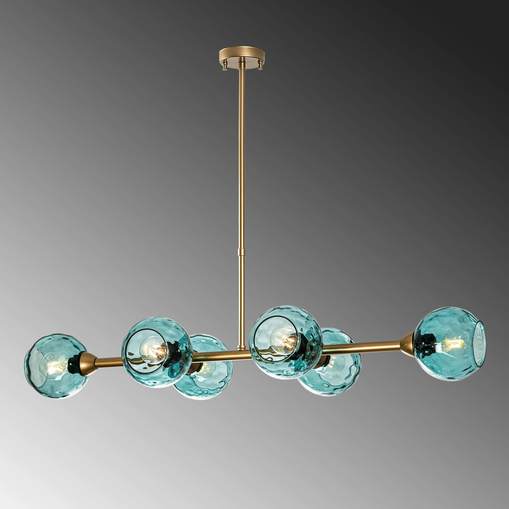 Llambë tavani Opviq Benek, blu dhe ari, 103x40x74cm