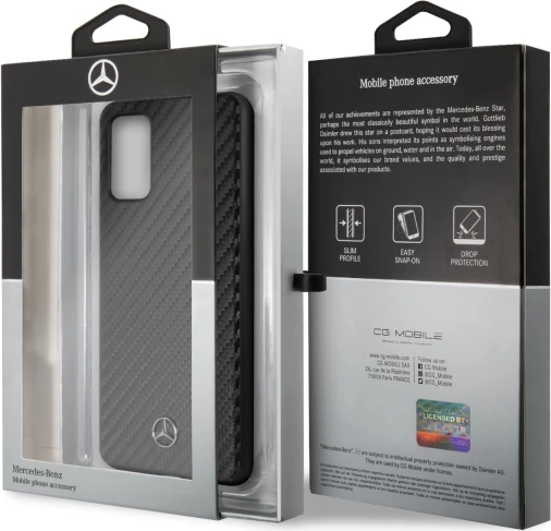 Mbështjellës Mercedes Dynamic për Samsung Galaxy S20+, i zi