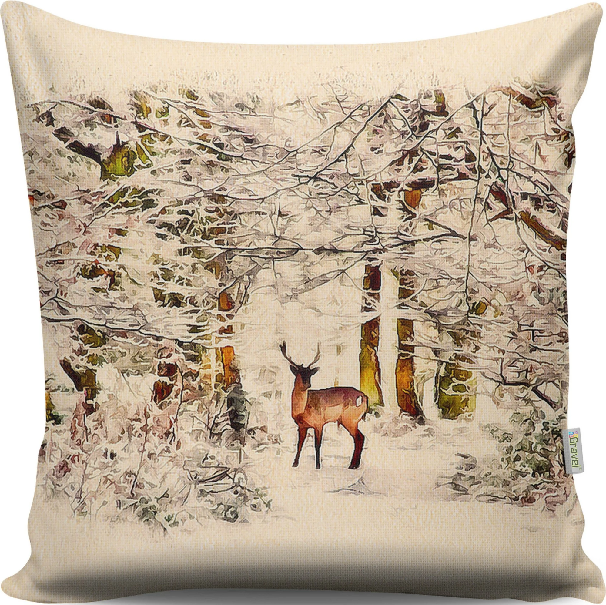 Jastëk dekorativ Aberto Design, A13043, shumëngjyrësh, 43x43cm