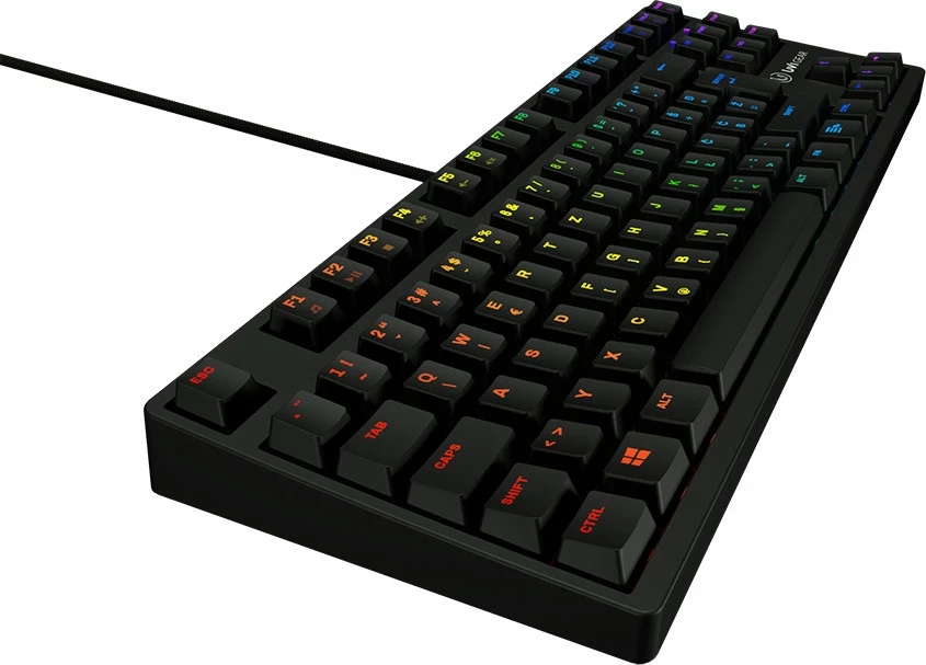 Tastierë gaming UVI Pride Mini TKL 87 taste, UK SLO/CRO layout, RGB, e zezë