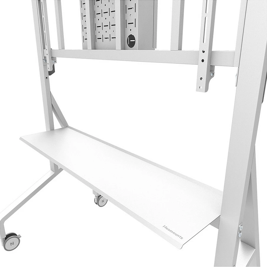 Karrocë multimedia Neomounts FL50-575WH1 MOVE Go XL, për ekran 65"+, VESA, 125 kg, e bardhë