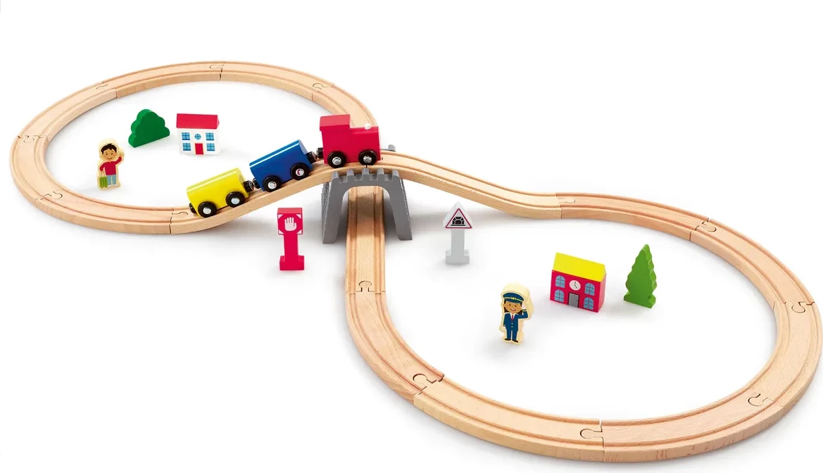 Woodlets 30 Piece Train Set