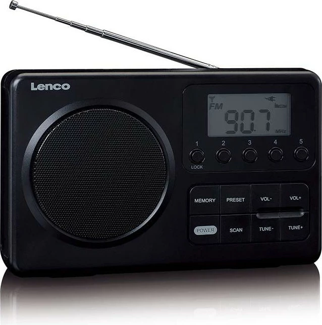 Radio portabile Lenco MPR-035BK, FM, e zezë