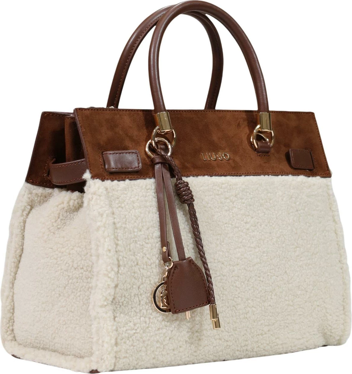 Çantë tote femra Liu Jo M Tote AF6086 E1163, krem (Sour Cream)