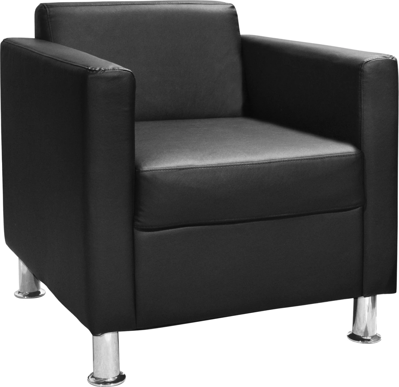 Fotel Cubo, PU e zezë, FH3035.02, 70χ71χ73 cm