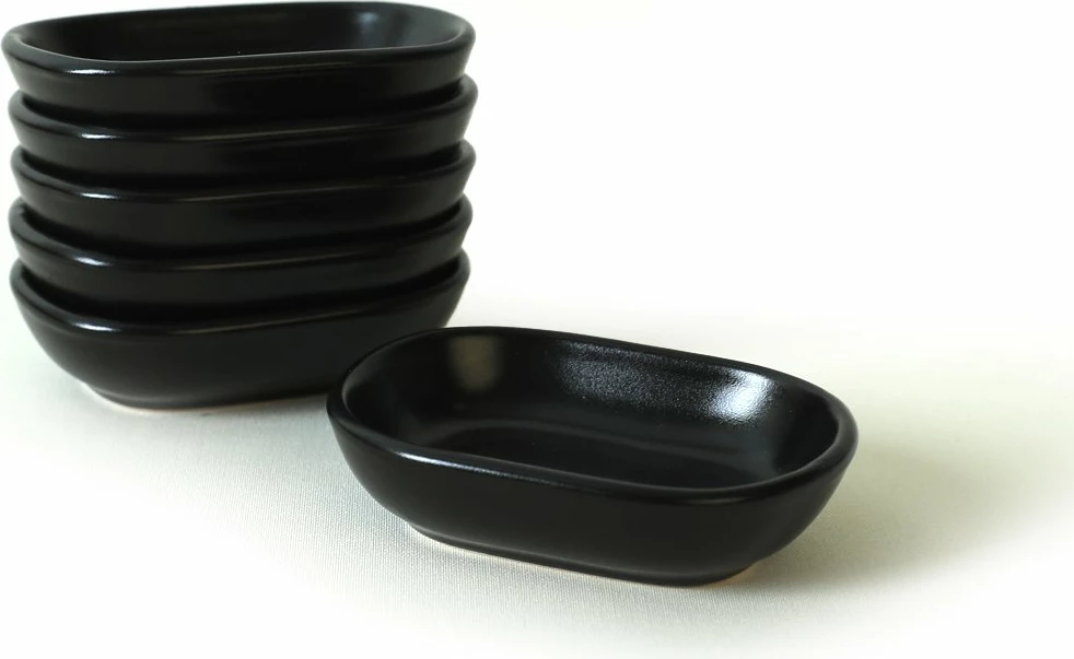 Set pjatash për meze (6 copë), Hermia Concept, ngjyrë e zezë mat, X0001611700000000000000000