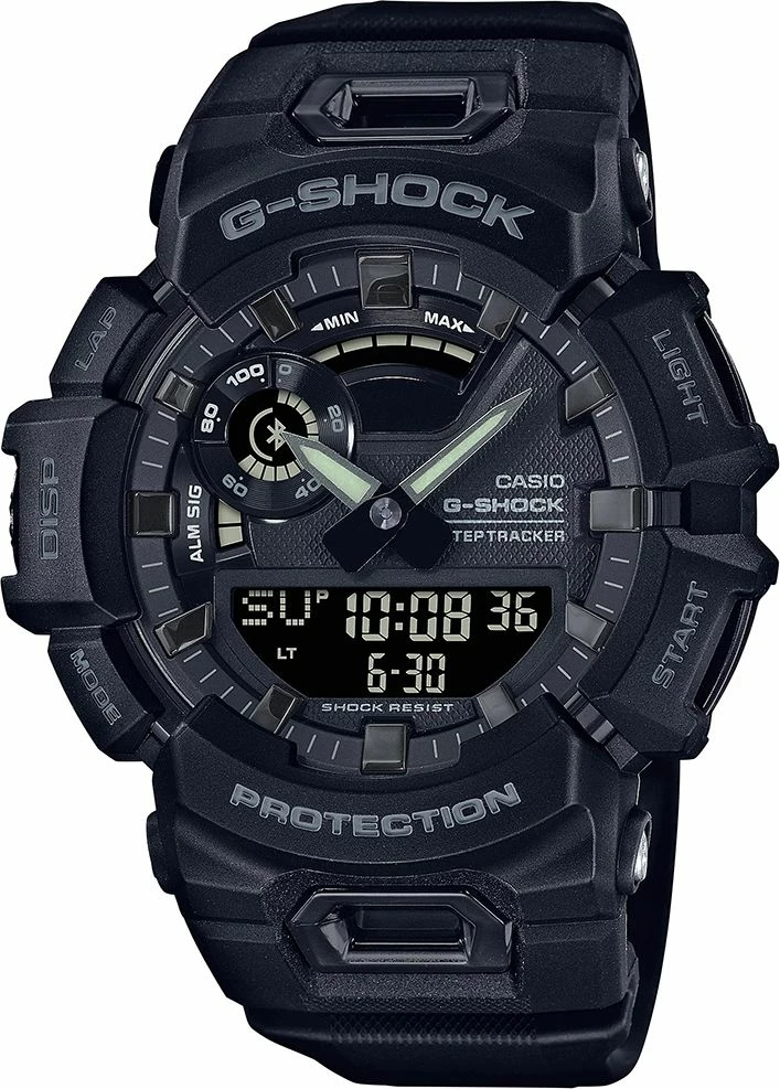 Orë dore Casio G-SHOCK GBA-900-1AER, Quartz, analog-digital, Bluetooth, 20 ATM, e zezë/blu navy, me kuti origjinale