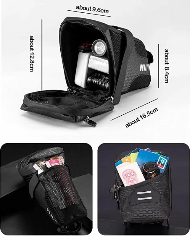 Çantë sediljeje për biçikletë Rockbros, e zezë