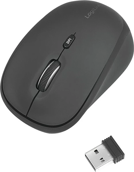 Maus pa kabllo LogiLink, 2.4G, 3 butona, DPI Switch, i zi