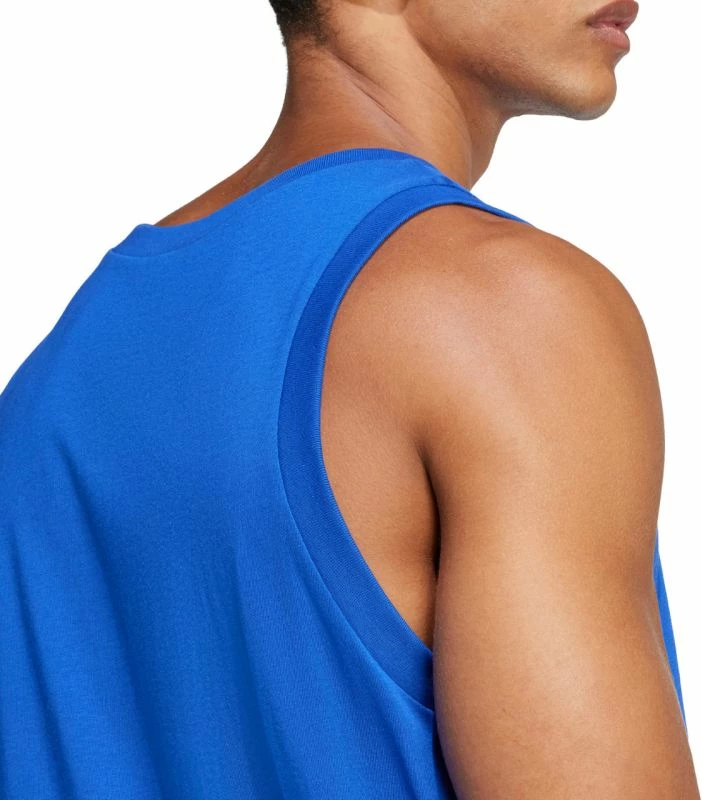 Maicë pa mëngë për meshkuj adidas Essentials Small Logo Tank JE8978, e kaltër