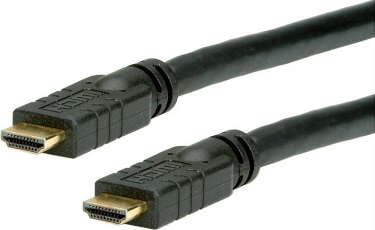 Kabllo HDMI VALUE 4K UHD me repeater, 15 m, e zezë