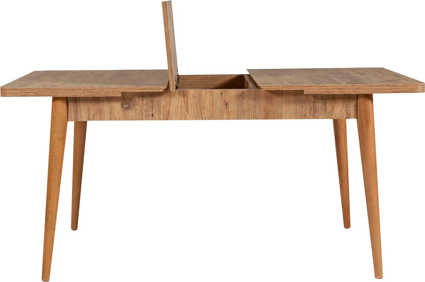 Set tavoline me karrige, konsolë dhe stol, ngjyrë Atlantic Pine, gri, 6 pjesë, Skye Decor, Vina Bench 04 0701