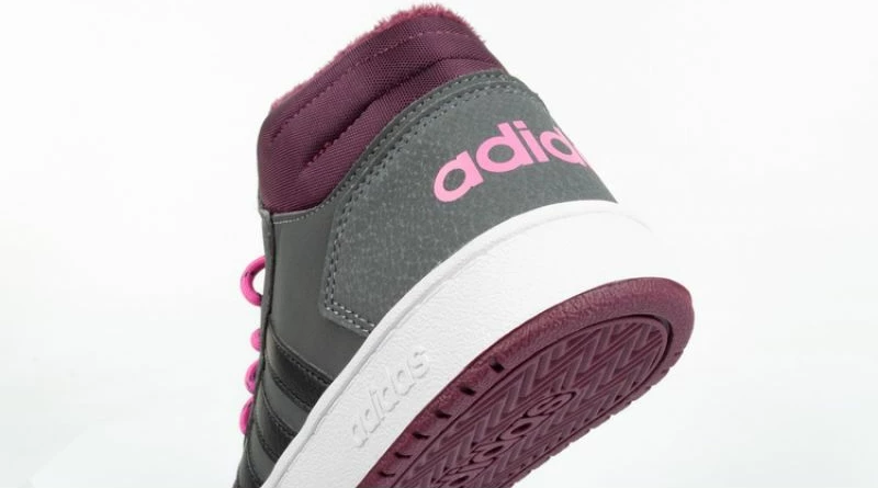 Atlete për fëmijë adidas Hoops Mid 2.0 K, ngjyrë rozë dhe gri [Madhësia: 36 2/3]