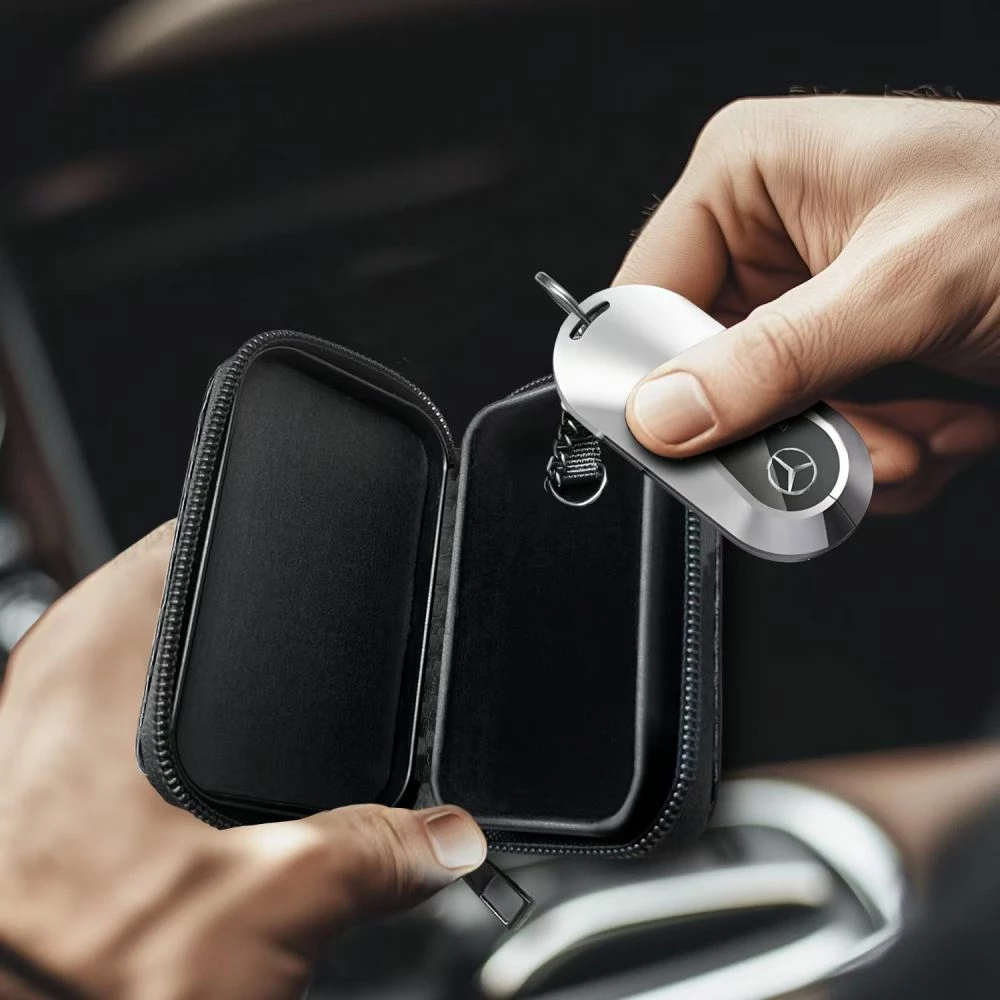 Mbështjellës Tech-Protect KLR300 RFID për çelësa veture, i zi