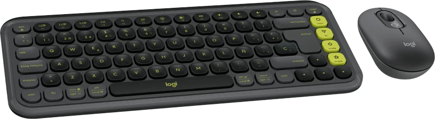 Set tastierë dhe maus Logitech POP Icon Combo Bluetooth US INT'L, grafit