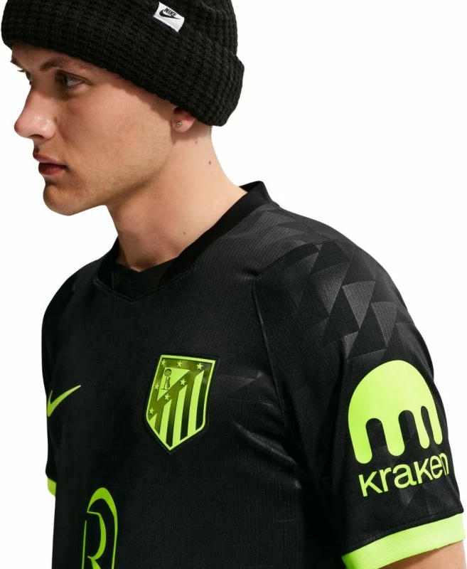 Fanellë meshkuj Nike Atlético Madrid Stadium Away 2026/27, e zezë [Madhësia: S]
