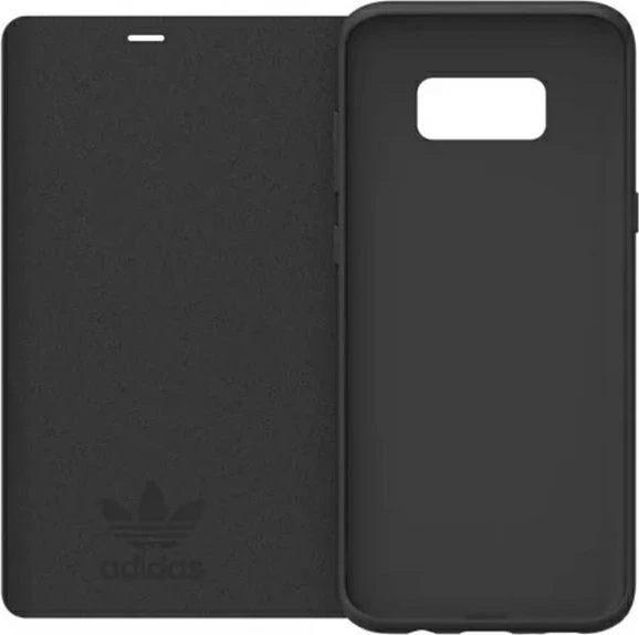 Mbështjellës Adidas OR Booklet Case Basic për Samsung Galaxy S8+, i zi