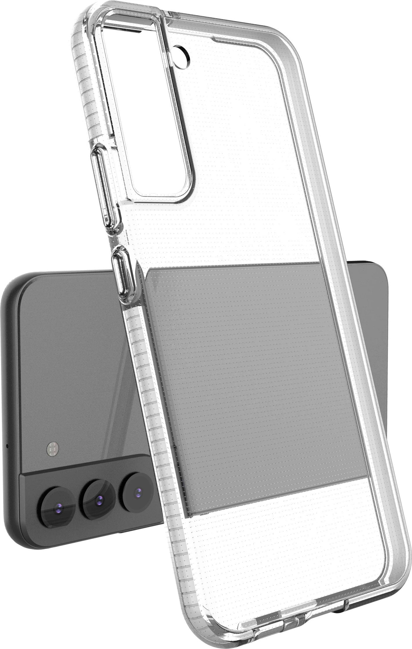 Mbështjellës Hurtel Spring Case për Samsung Galaxy S22+, Transparent/Rozë