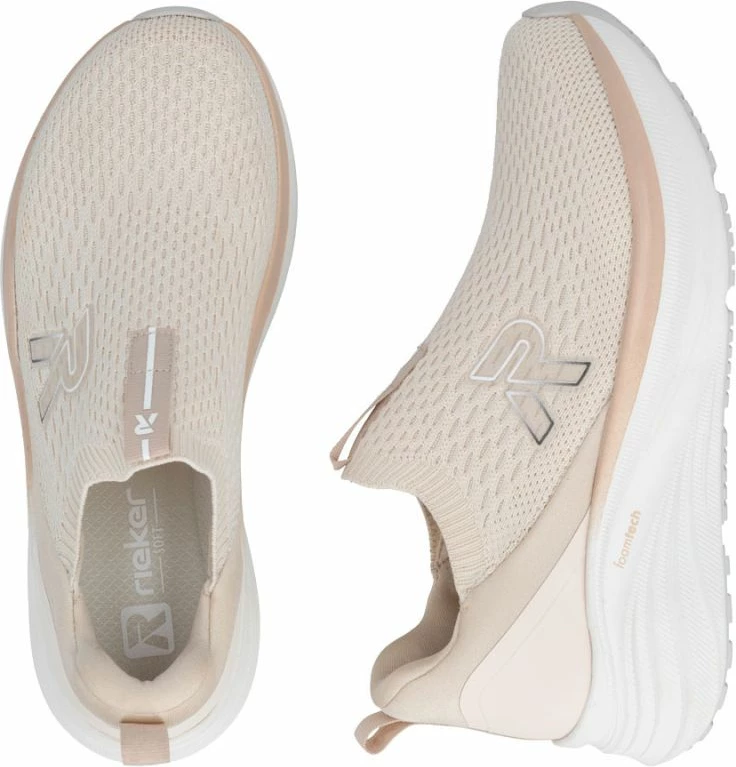 Atlete slip-on Rieker W4100-60, bezhë