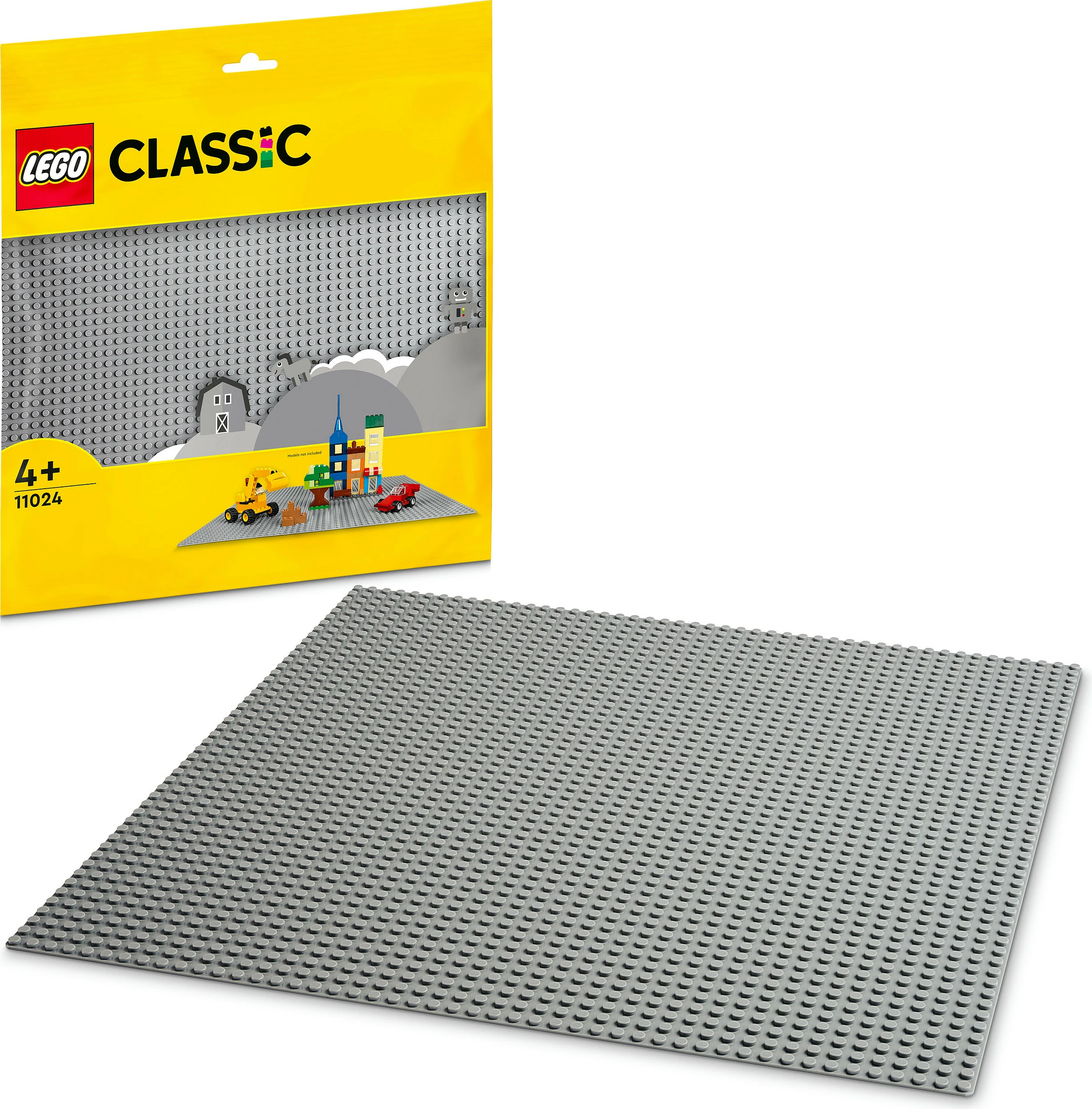 Baza ndërtimi LEGO Classic Grey Baseplate, 48x48-stud, plastikë, shumëngjyrëshe