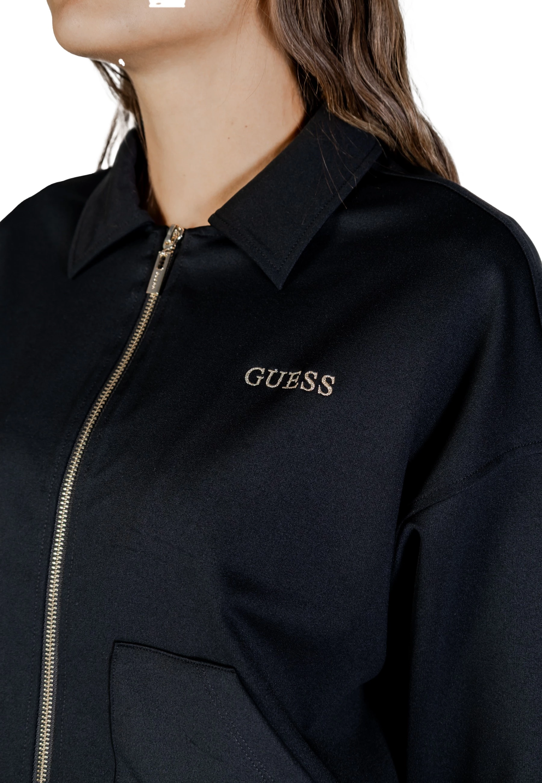 Jakne sportive për femra Guess Active Carla Crop Zip V5YL08 KCX42, të zeza [Madhësia: XS]