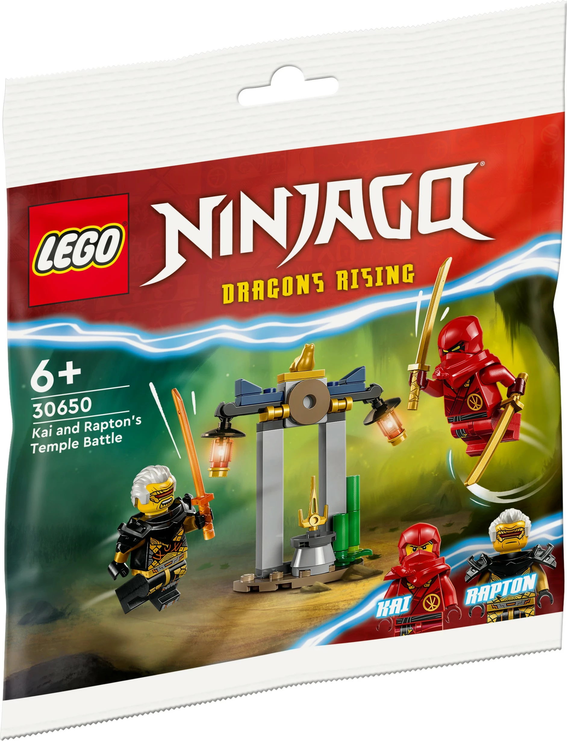 Set ndërtimi LEGO Ninjago 30650, Kai dhe Rapton, shumëngjyrësh