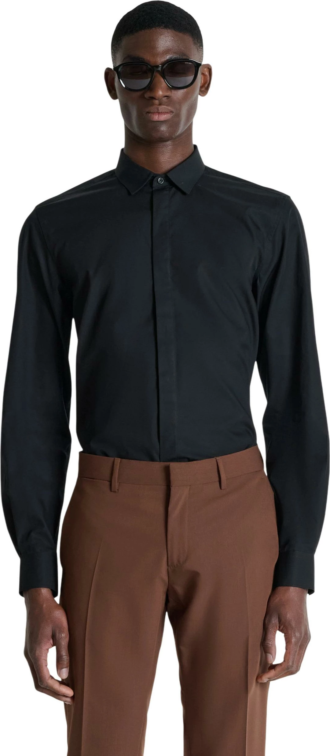 Këmishë për meshkuj Antony Morato London Slim Fit, e zezë