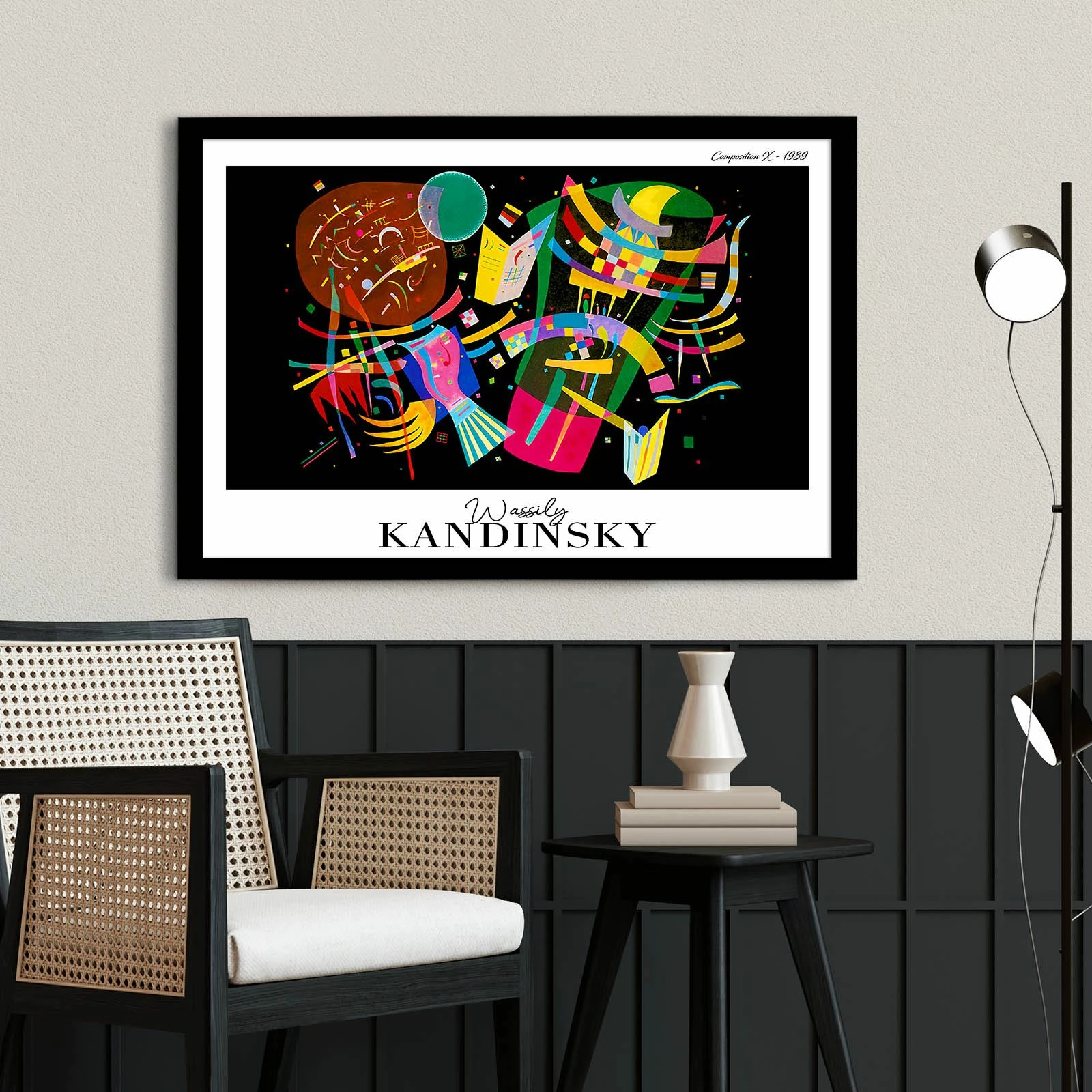Pikturë dekorative me kornizë Wallity, 4262SYHKANDINSKY-001